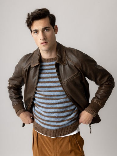 MosMosh MMGThom Leather Bomber Jacket