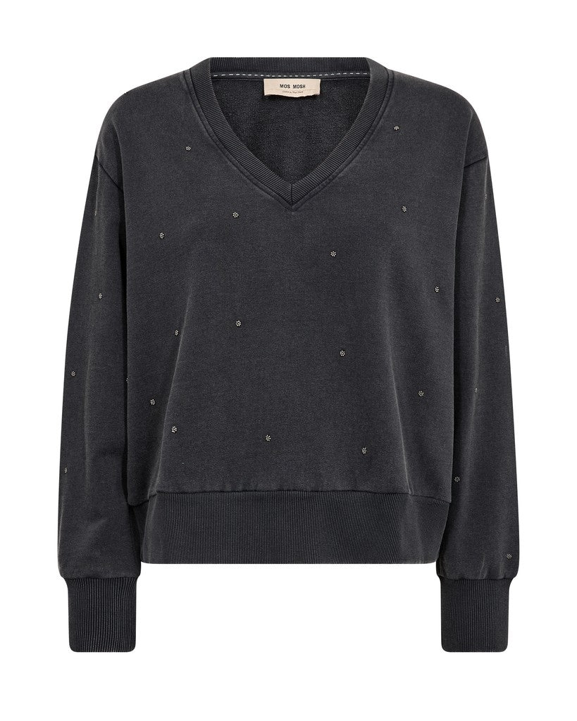 MosMosh MMCosette V-LS Stud Sweatshirt