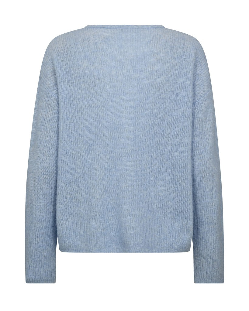 MosMosh MMAlmine Knit Cardigan in Cashmere Blue
