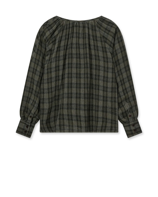 MosMosh MMHChe Check Blouse