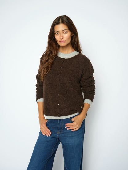 MosMosh MMAlmine Knit Cardigan in Delicioso