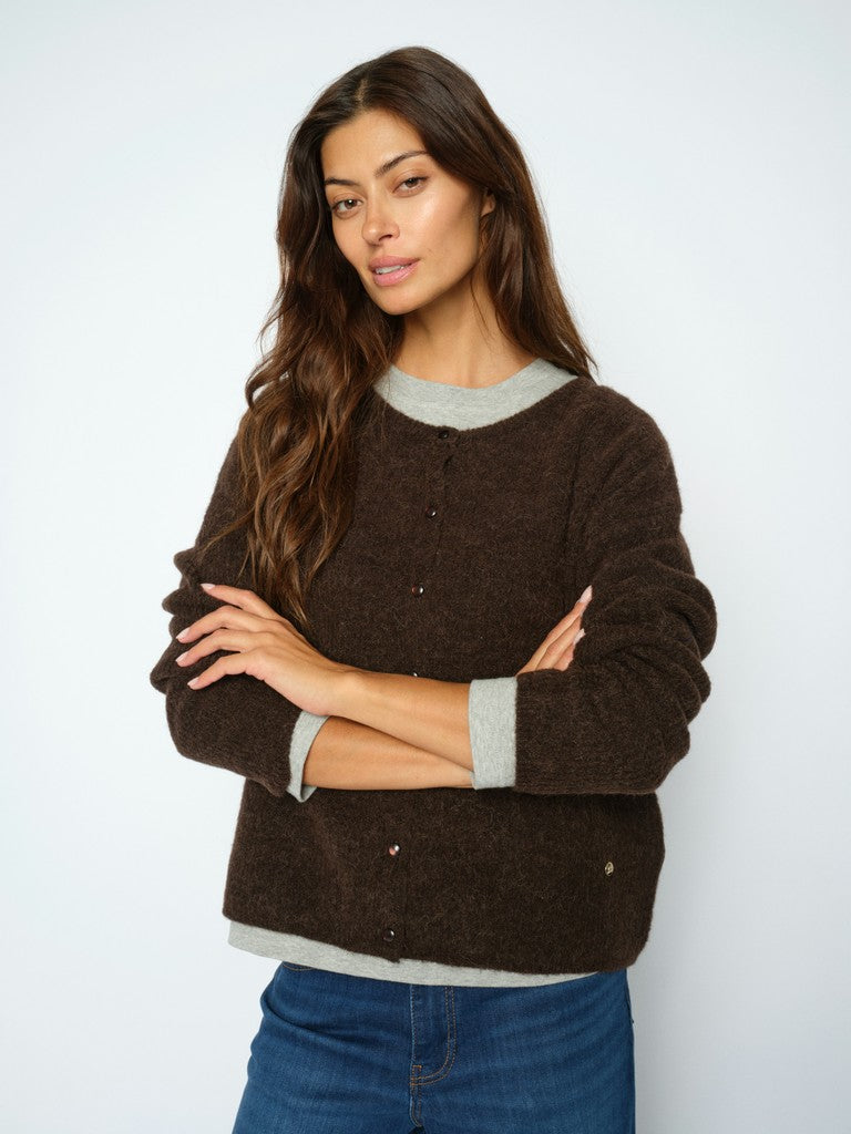MosMosh MMAlmine Knit Cardigan in Delicioso