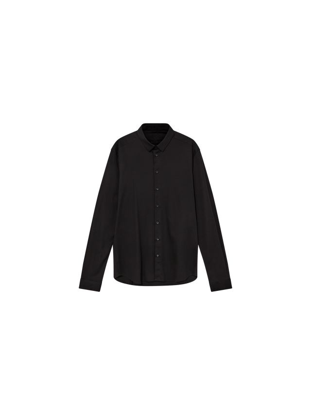 Mos Mosh Gallery Marco Jersey Shirt in Schwarz