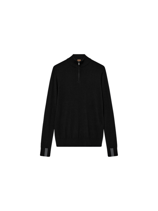 Mos Mosh Gallery Adam Soft Zip Turtle Neck Knit