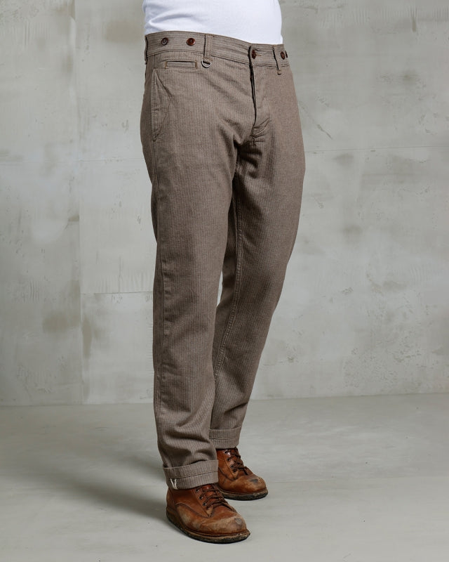 Pike Brothers 1947 Harvester Trousers HBT brown W32 L32
