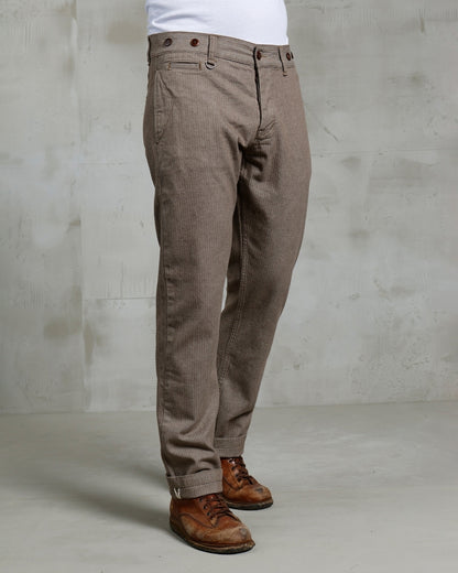 Pike Brothers 1947 Harvester Trousers HBT brown W32 L32