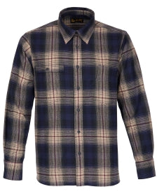 Pike Brothers 1937 Roamer Shirt blue beige check flannel