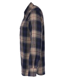 Pike Brothers 1937 Roamer Shirt blue beige check flannel