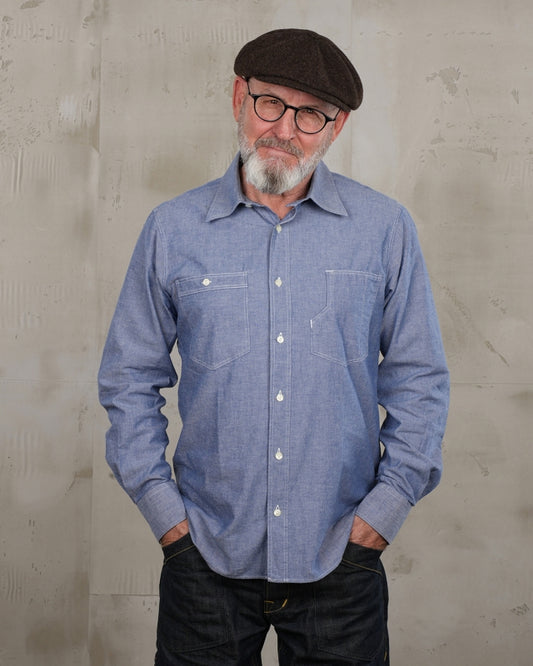 Pike Brothers 1937 Roamer Shirt blue chambray