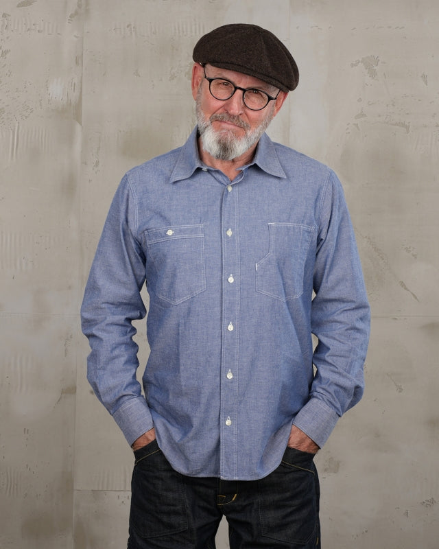 Pike Brothers 1937 Roamer Shirt blue chambray