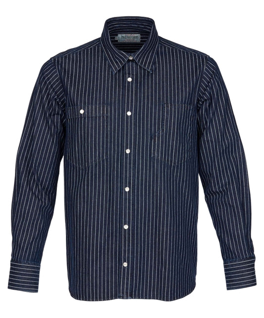 Pike Brothers 1937 Roamer Shirt blue wabash denim