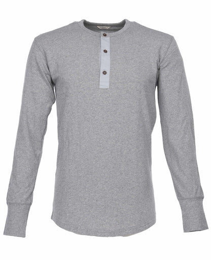 Pike Brothers 1927 Henley Shirt Long Sleeve Light Grey