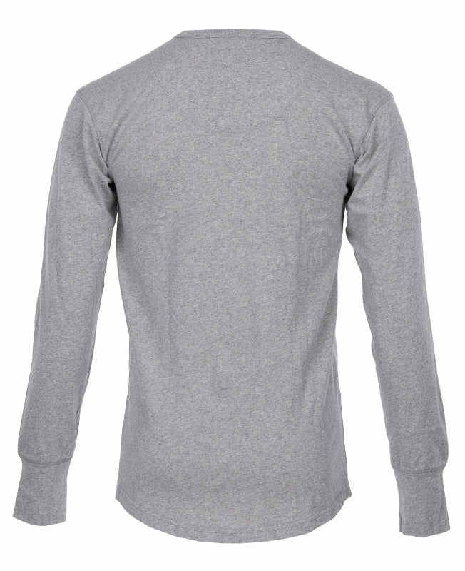 Pike Brothers 1927 Henley Shirt Long Sleeve Light Grey