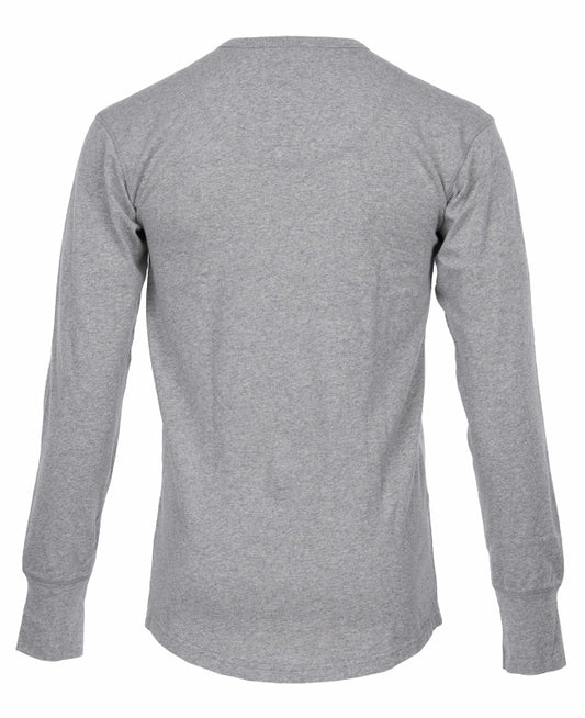 Pike Brothers 1927 Henley Shirt Long Sleeve Light Grey