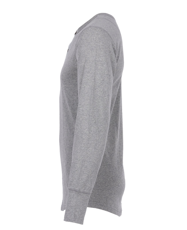 Pike Brothers 1927 Henley Shirt Long Sleeve Light Grey