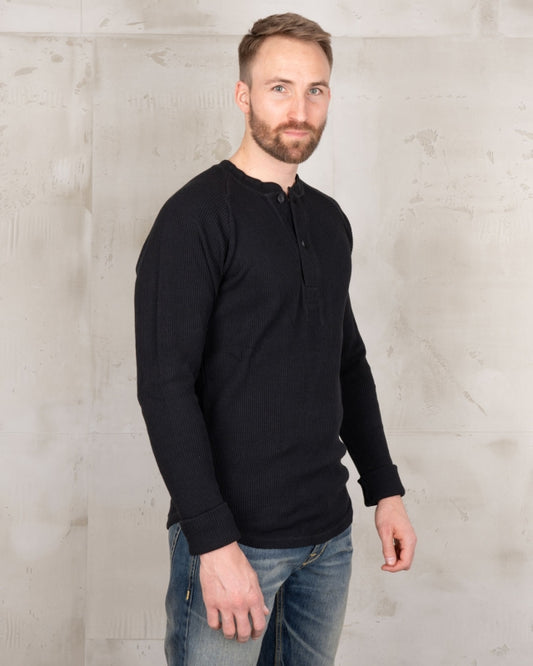 Pike Brothers 1936 Waffle Shirt black