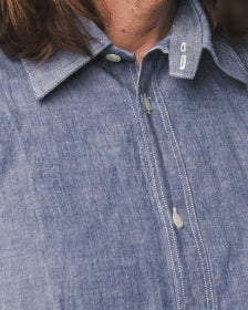 Pike Brothers 1937 Roamer Shirt Short sleeve blue chambray