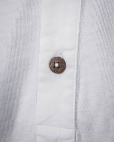 Pike Brothers 1927 Henley Shirt Short Sleeve Pure White