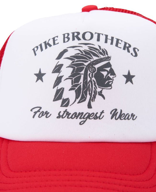 Pike Brothers 1967 Trucker Cap Chief red