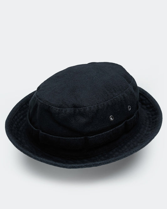 Pike Brothers 1966 Boonie Hat Moleskin Sulphur Black