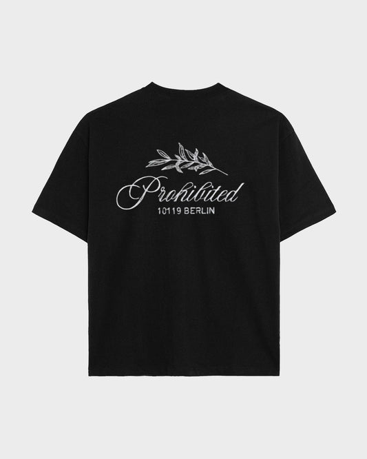 PROHIBITED PB Leaf Tee in Schwarz