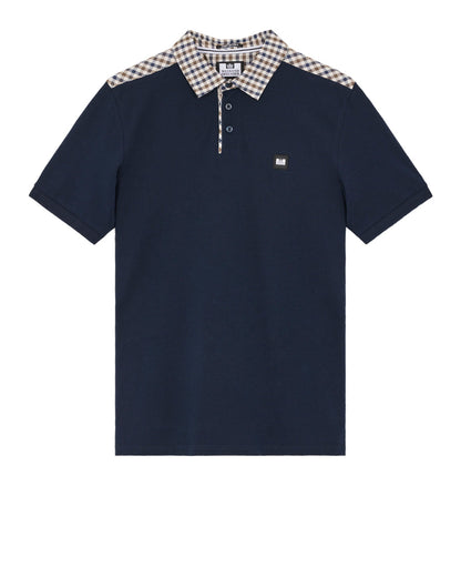 Weekend Offender Costa Polo Shirt in MID HOUSE CHECK