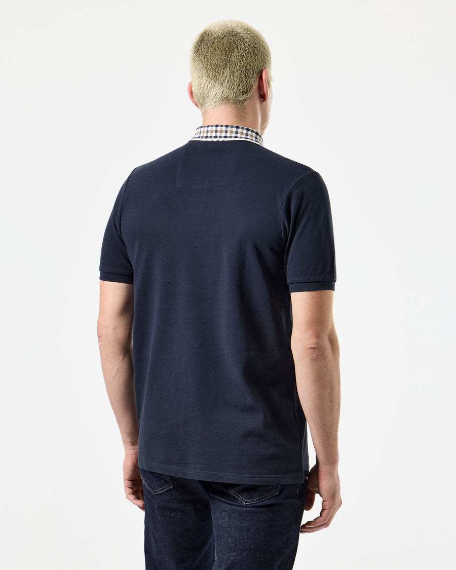 Weekend Offender LACHINE Polo Shirt in MID HOUSE CHECK