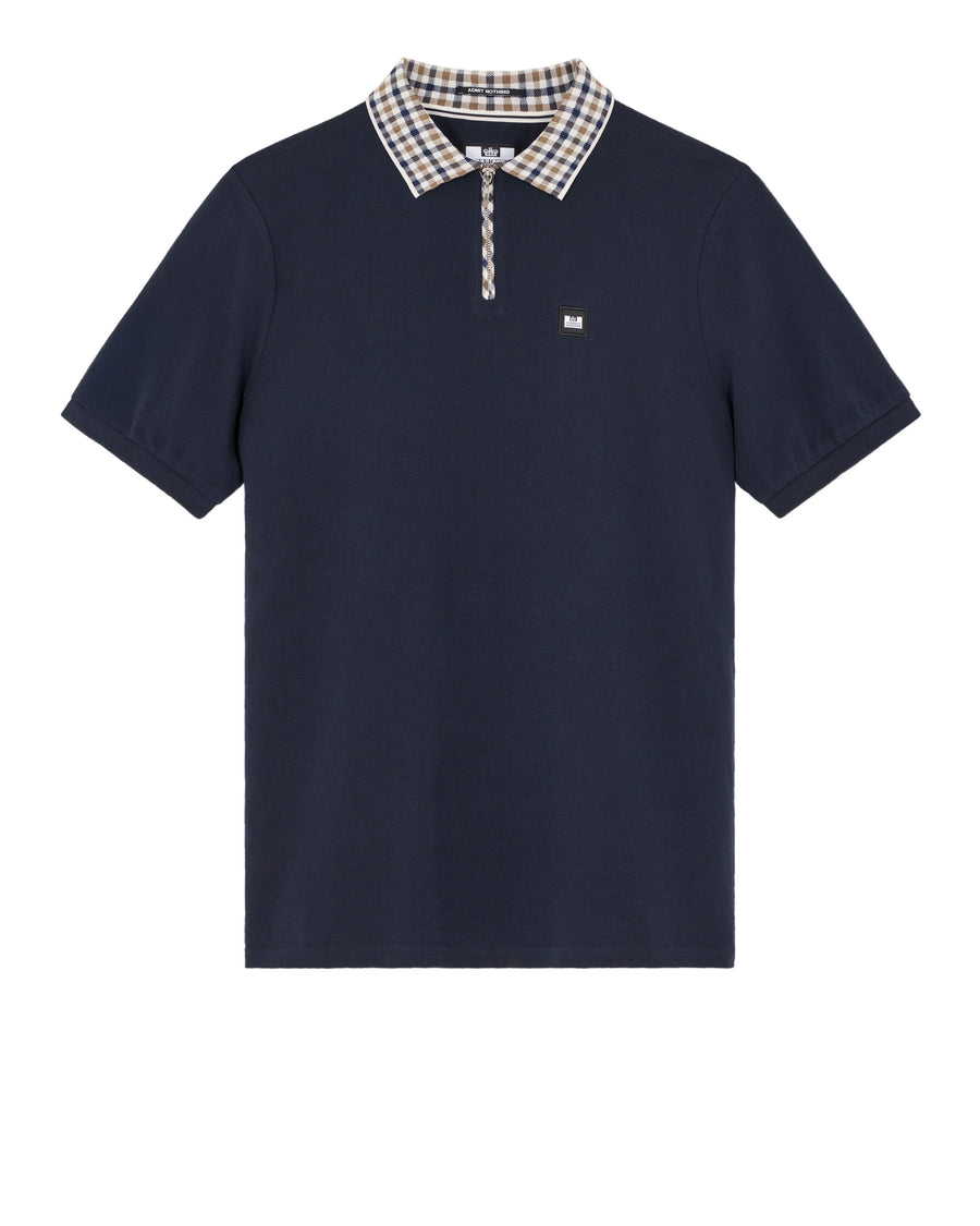 Weekend Offender LACHINE Polo Shirt in MID HOUSE CHECK
