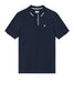 Weekend Offender Rivas Placement Tipping Polo Shirt in Dunkelblau/ocean