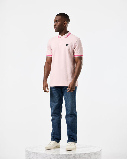 Weekend Offender Levanto Polo Shirt in paleblush/candy
