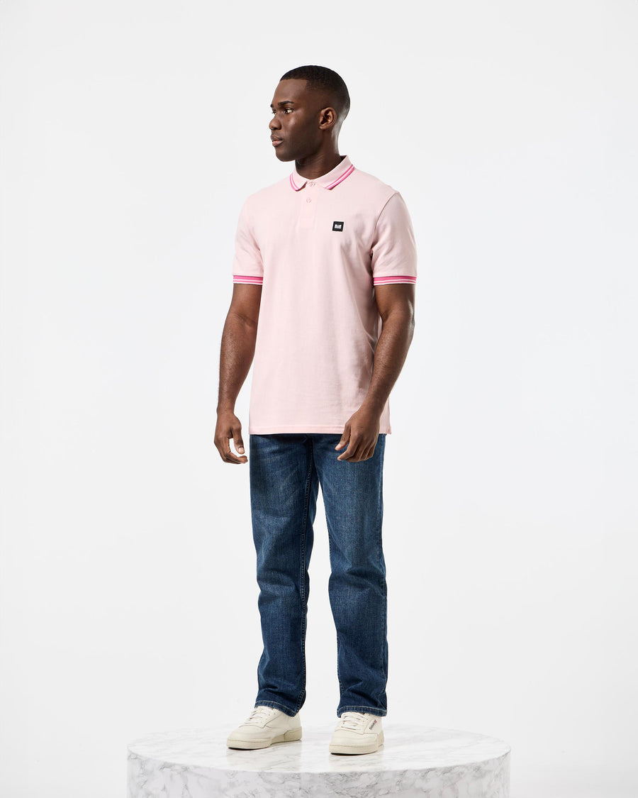 Weekend Offender Levanto Polo Shirt in paleblush/candy