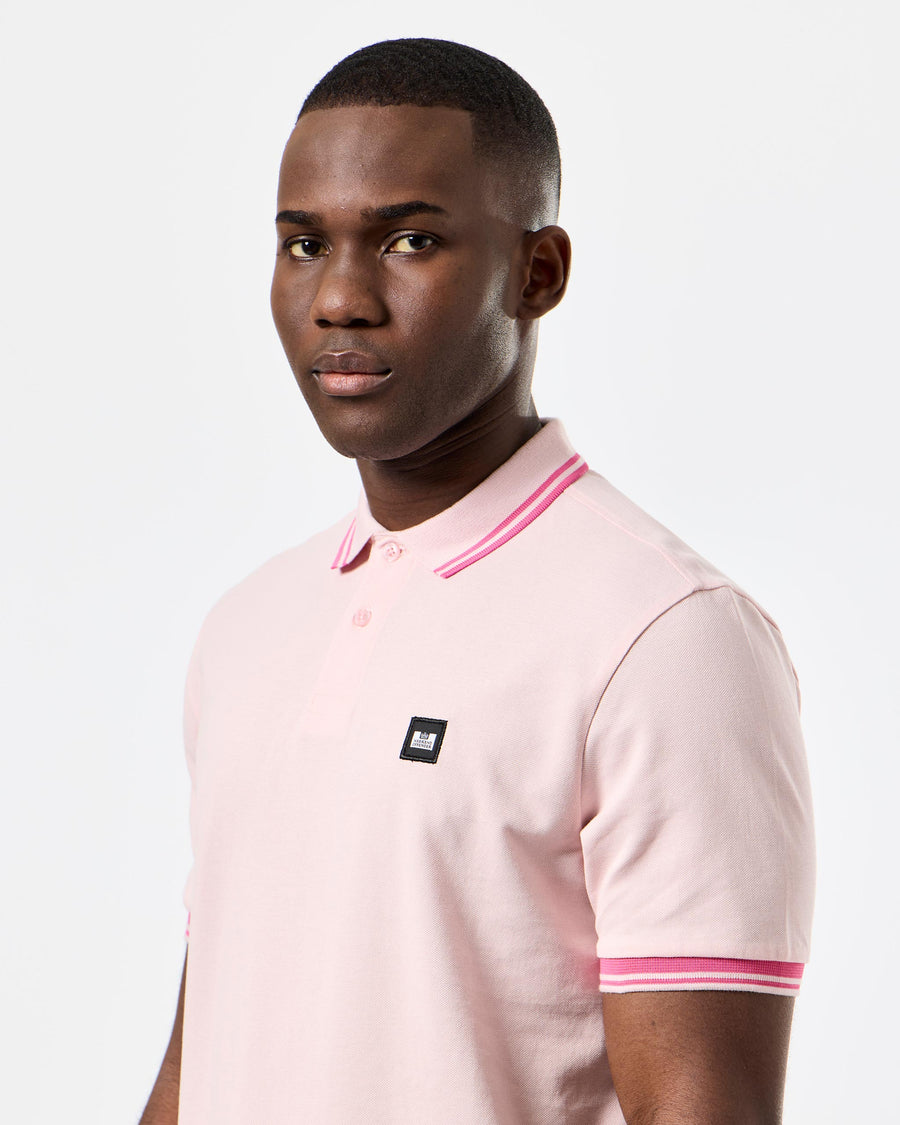 Weekend Offender Levanto Polo Shirt in paleblush/candy