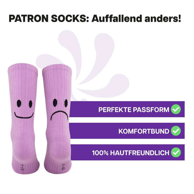 Patron Smile Sportsocken, hellblau/dunkelblau