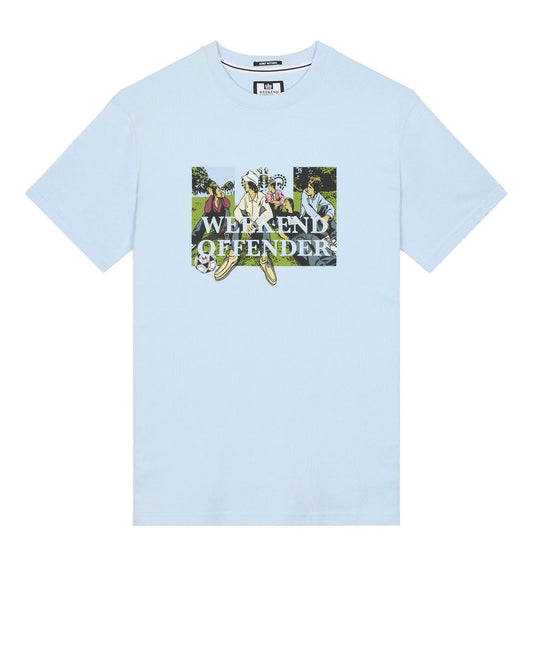 Weekend Offender Hymns Graphic Tee in Ocean Wave