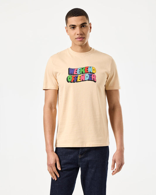 Weekend Offender Hallelujah Graphic Tee in deep champagne