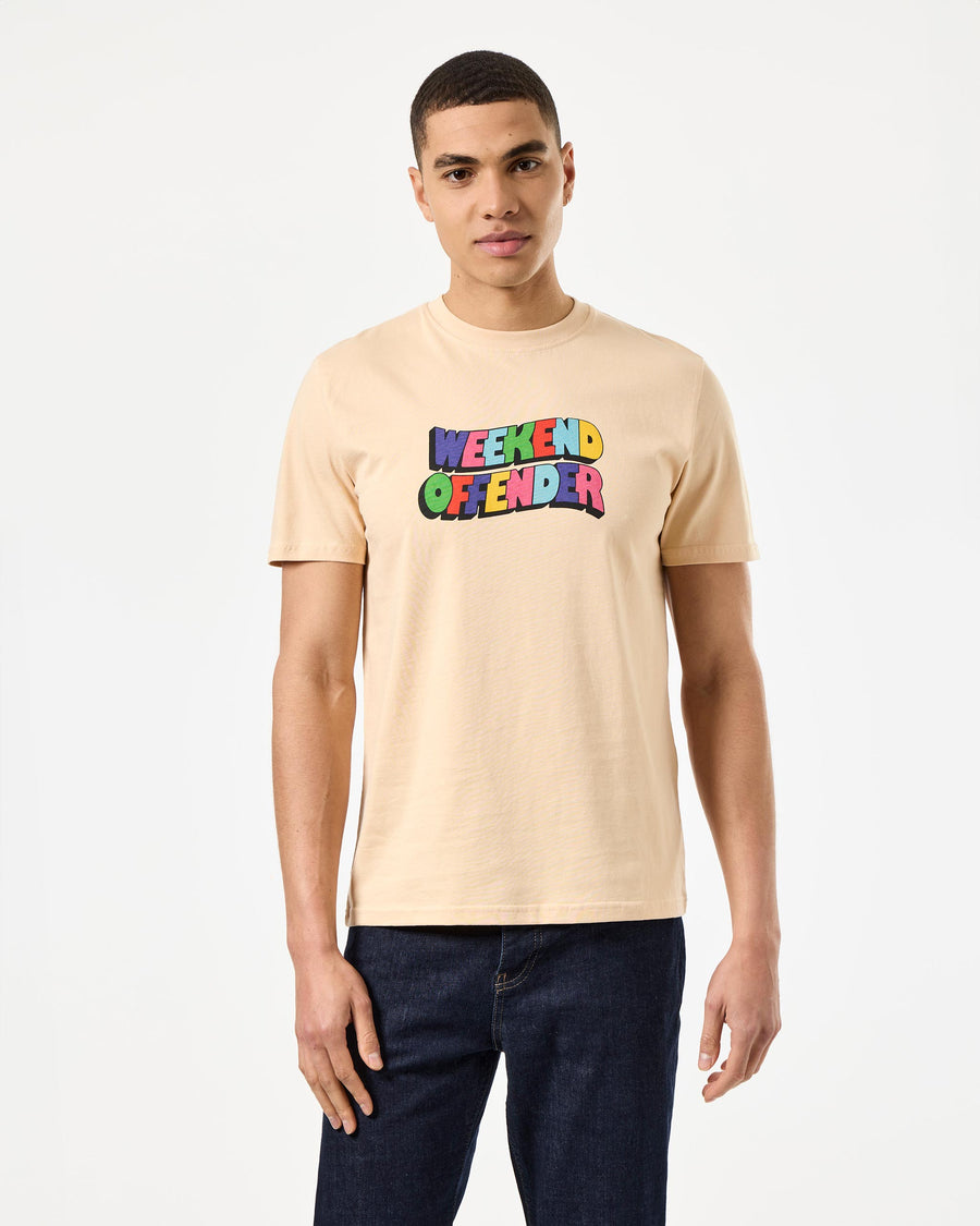 Weekend Offender Hallelujah Graphic Tee in deep champagne
