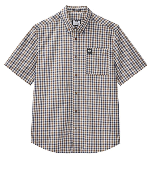 Weekend Offender Joyce S/S Shirt in MID HOUSE CHECK