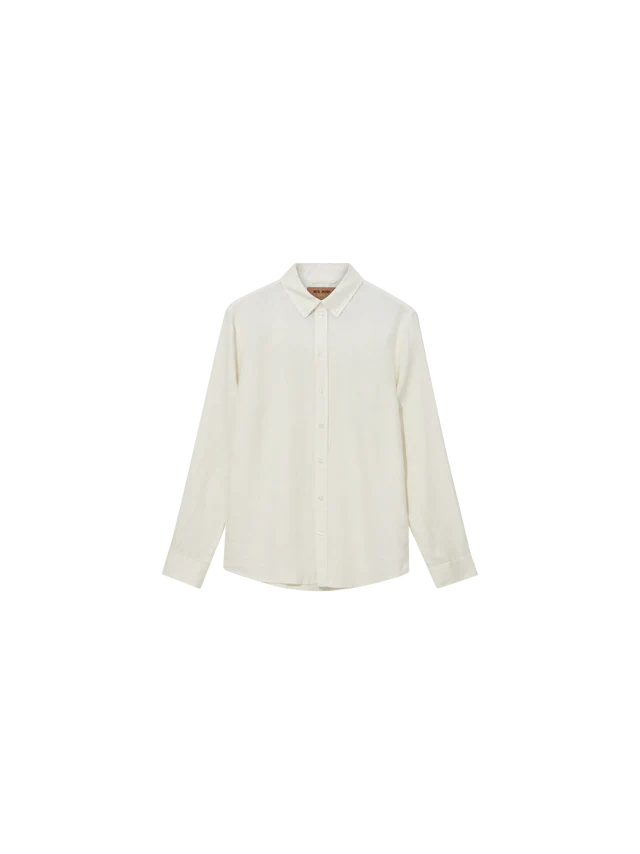 Mos Mosh Gallery MMGTheo Linen Shirt in Ecru