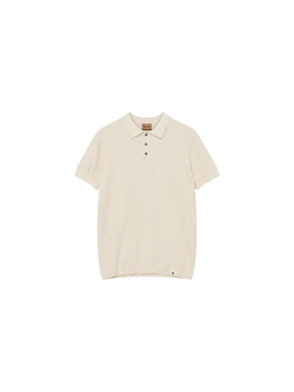 Mos Mosh Gallery MMGKyle Bouclé SS Polo in Ecru