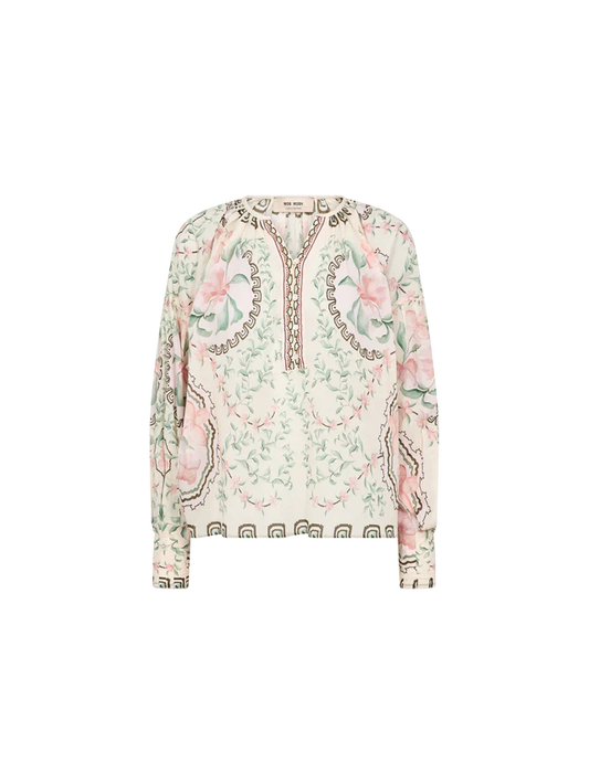 Mos Mosh MMWylde Orchid Blouse in Turf Green