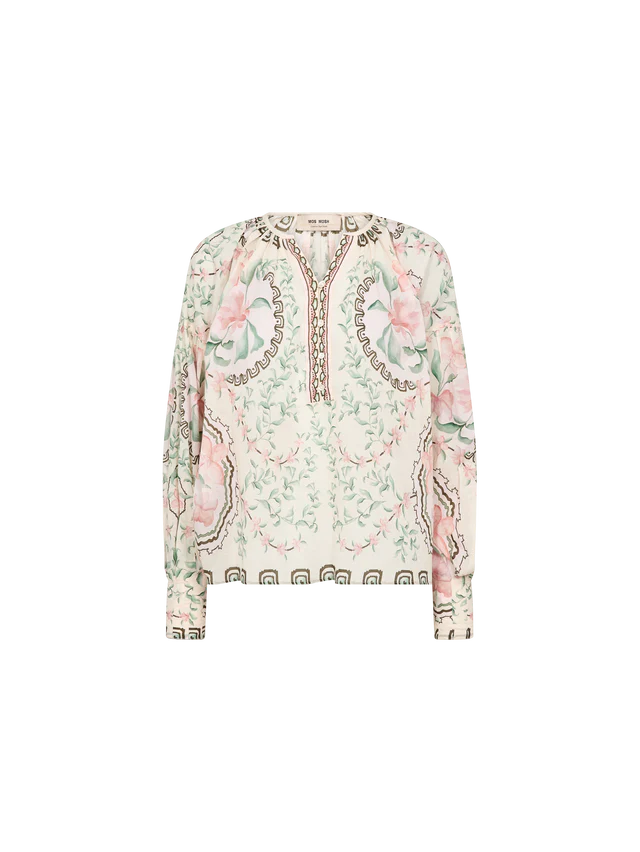 Mos Mosh MMWylde Orchid Blouse in Turf Green