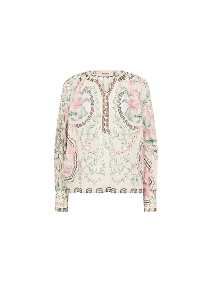 Mos Mosh MMWylde Orchid Blouse in Turf Green