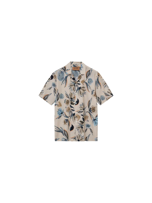 Mos Mosh Gallery MMGJoel Haiku Seer SS Shirt in Ecru