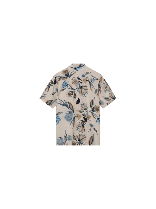 Mos Mosh Gallery MMGJoel Haiku Seer SS Shirt in Ecru