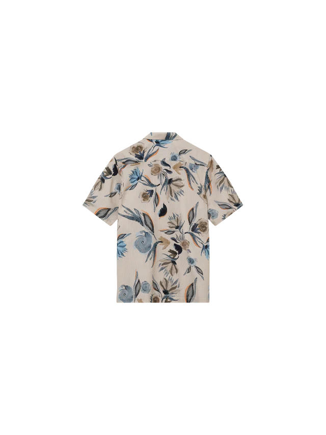 Mos Mosh Gallery MMGJoel Haiku Seer SS Shirt in Ecru
