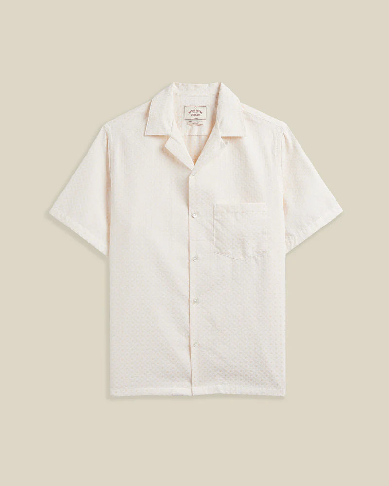 Portuguese Flannel Portoguese Flannel Tile Shirt in Off White