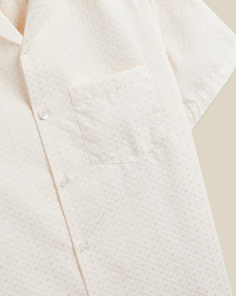 Portuguese Flannel Portoguese Flannel Tile Shirt in Off White