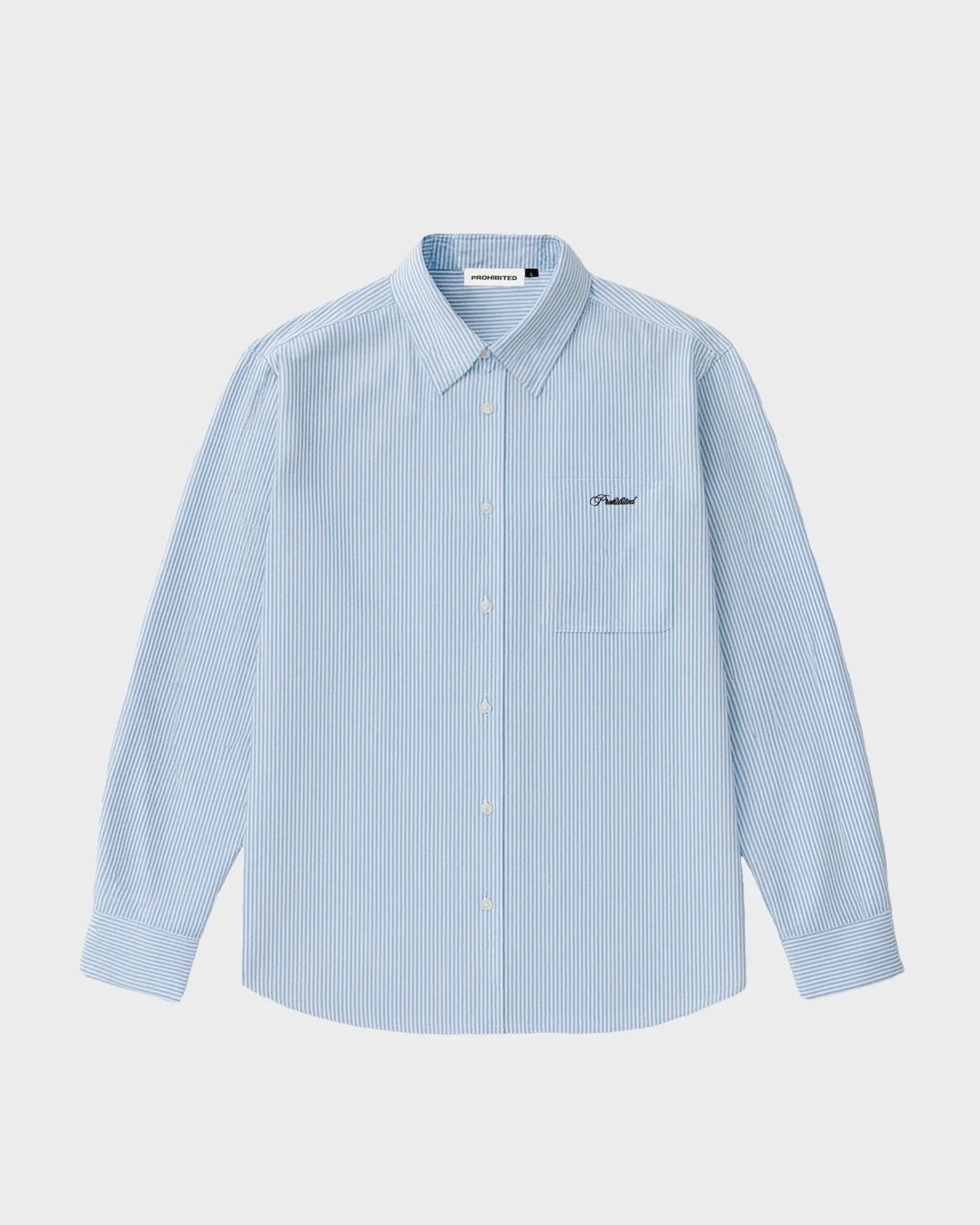 PROHIBITED The Oxford Button Down Shirt in Blau