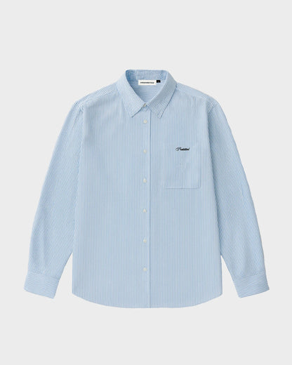 PROHIBITED The Oxford Button Down Shirt in Blau