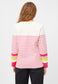Derbe Hamburg Interstriped Damen T-Shirt in off white/azalea